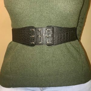 H&M Faux Crocodile Waist Belt